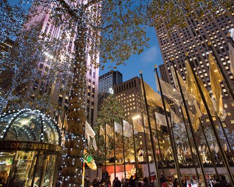 New York Rockefeller Center Weihnachten