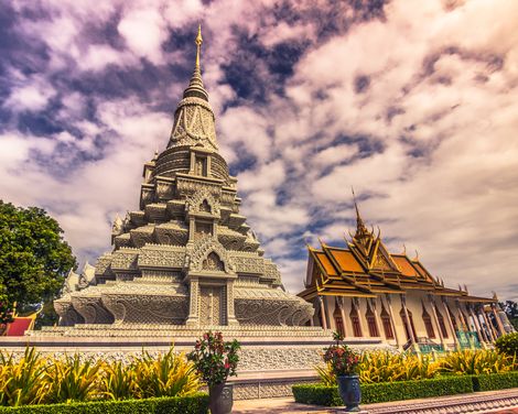 Phnom Penh Koenigspalast Silberpagode