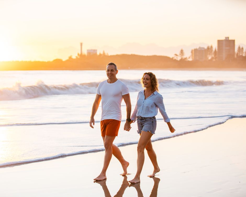 Mooloolaba Beach Sonnenuntergang