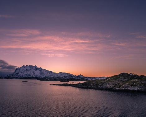 Sunset over Vesterålen