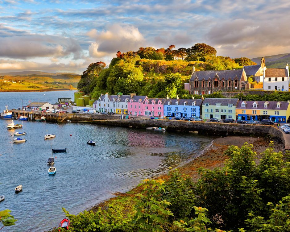 Insel Skye Portree Hafen