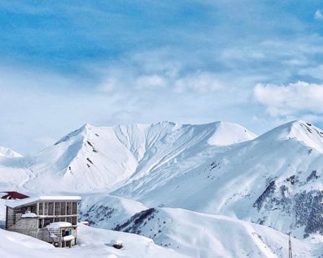 Georgien Winter Skifahren