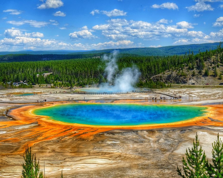 Yellowstone NP Grand Prismatic Spring