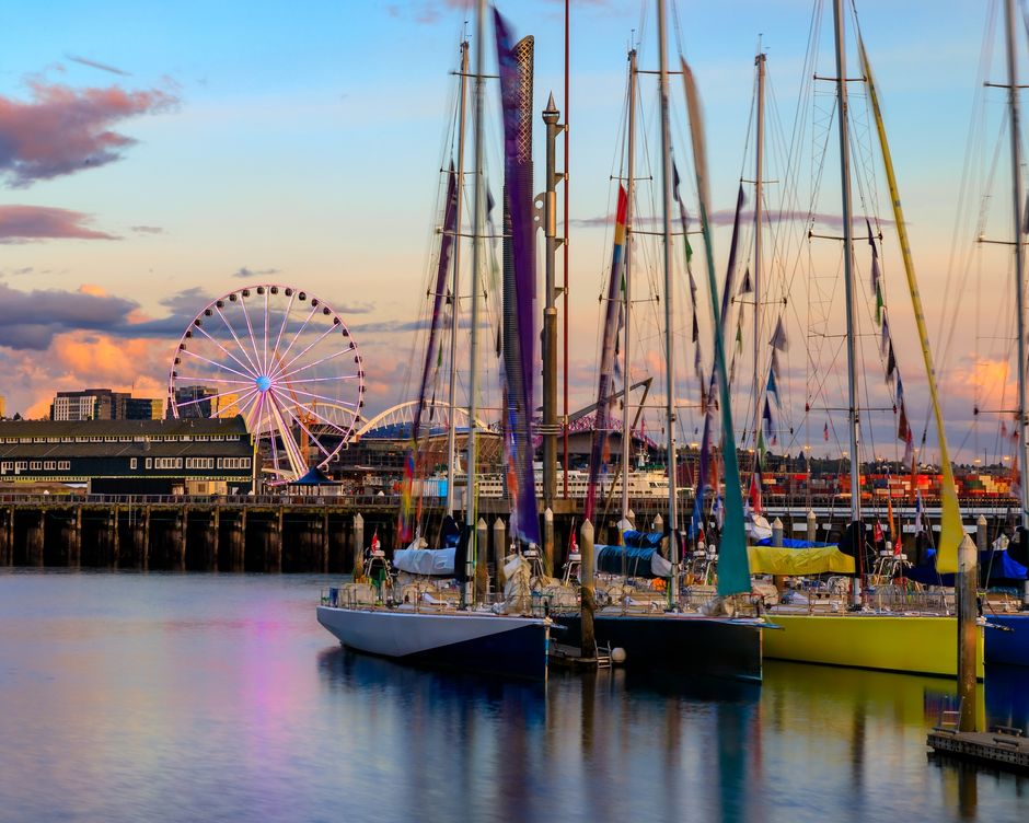 Seattle Uferpromenade + Puget Sound