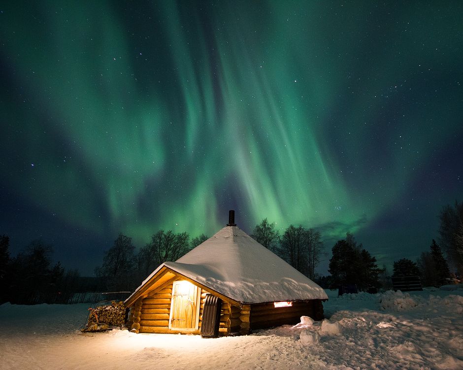 Lappland Rovaniemi Nordlichter