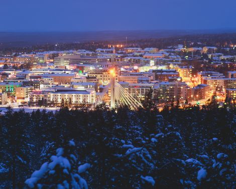 Lappland Rovaniemi Skyline
