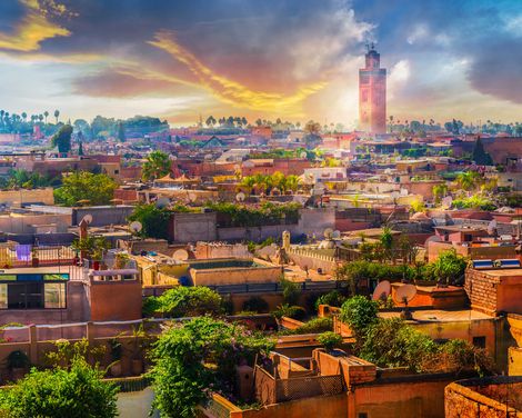 Marrakesch Sonnenuntergang