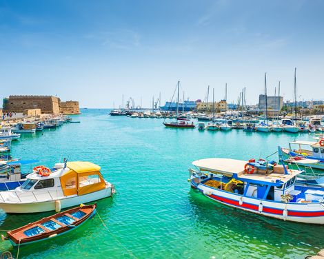 Insel Kreta Heraklion Hafen