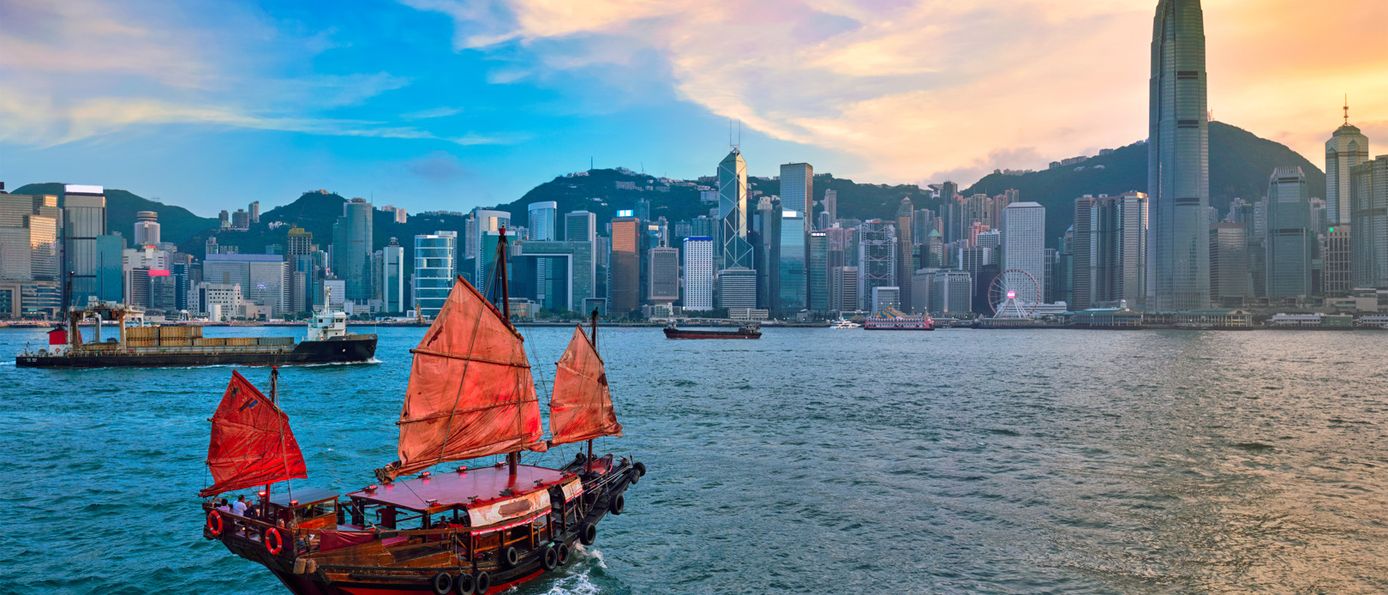bunter strassenmarkt in hongkong