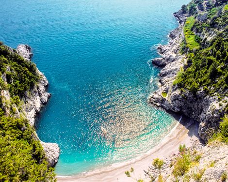 Amalfi Kueste Positano Strand