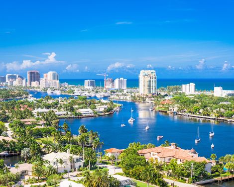 Fort Lauderdale Blick auf Barrier Island