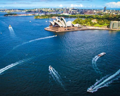 Sydney Blick auf Opernhaus