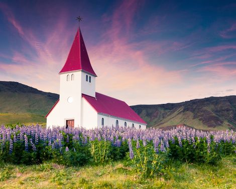 Vik i Myrdal Vikurkirkja Kirche