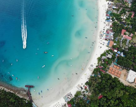 pulau perhentian in malaysia vogelperspektive