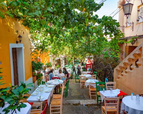 Athen Plaka Viertel