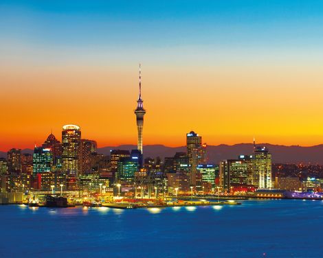 Auckland Sonnenuntergang