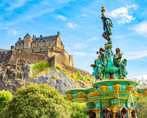 Edinburgh Castle + Ross Fountain