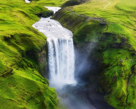 Skogafoss Wasserfall